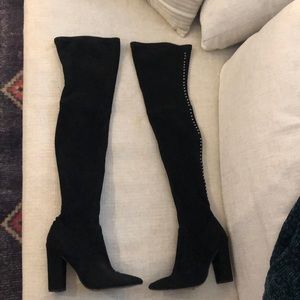 Dolce Vita over the knee black boot